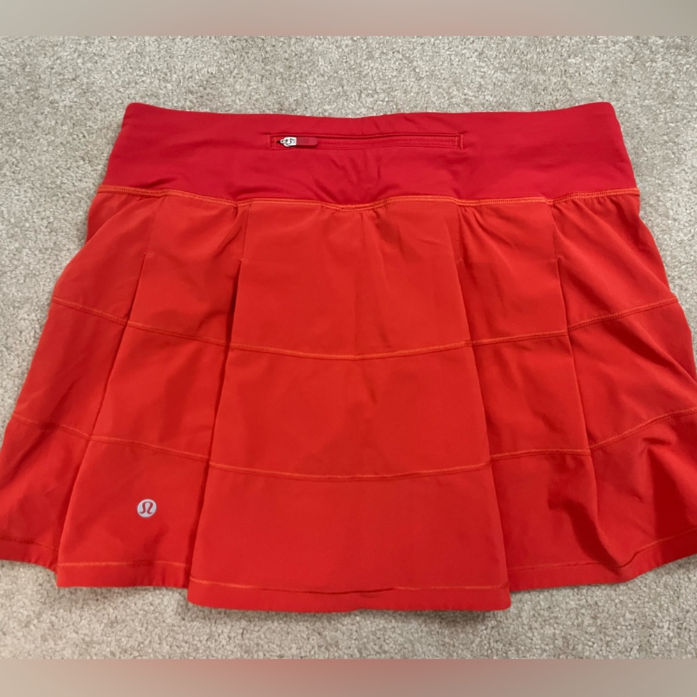 lululemon athletica orange Skirt